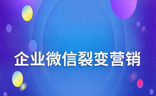 企業(yè)微信裂變營銷怎么做