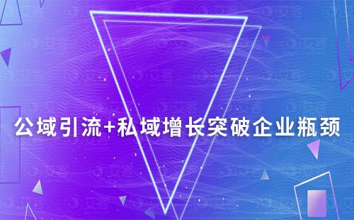 公域引流+私域增長(zhǎng)突破企業(yè)瓶頸